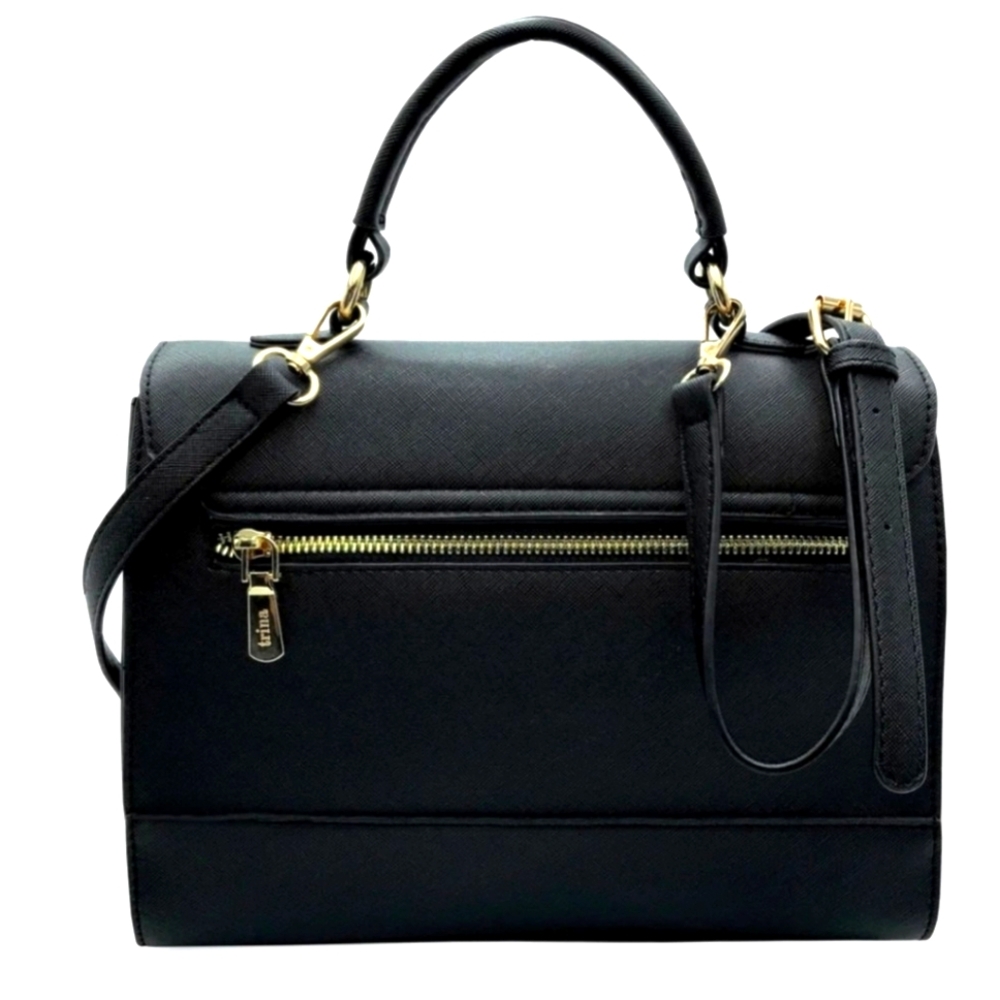 Trina Turk Black Satchel Bag - Picture 3 of 3
